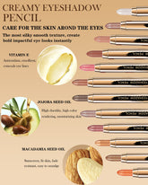 LYSdefeu Cream Eyeshadow Stick-1Pcs No Crease Glitter Shimmer Metallic Brown Cream Eye shadow Stick with Soft Brush,Rotatable Eye Brightener Pencil Crayon, Long Lasting Waterproof for Eye Makeup-10#